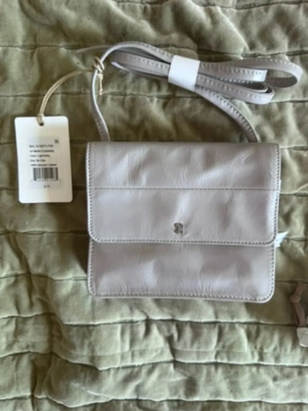 Grey HOBO Jill Wallet Crossbody